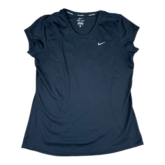 NIKE DRI-FIT RUN RUNNING ORIGINAL WOMEN TRAINING SHIRT JERSEY TEE SIZE Large - Picture 1 of 9